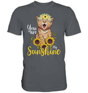 Katzenliebhaber Sonnenblumen Shirt Gärtner Katzen Geschenk Garten