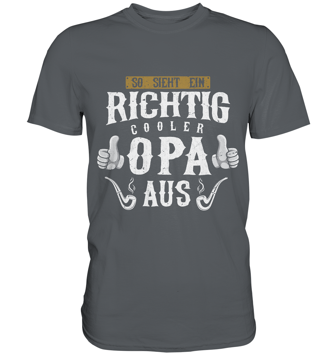 Richtig cooler Opa Herren Premium T-Shirt