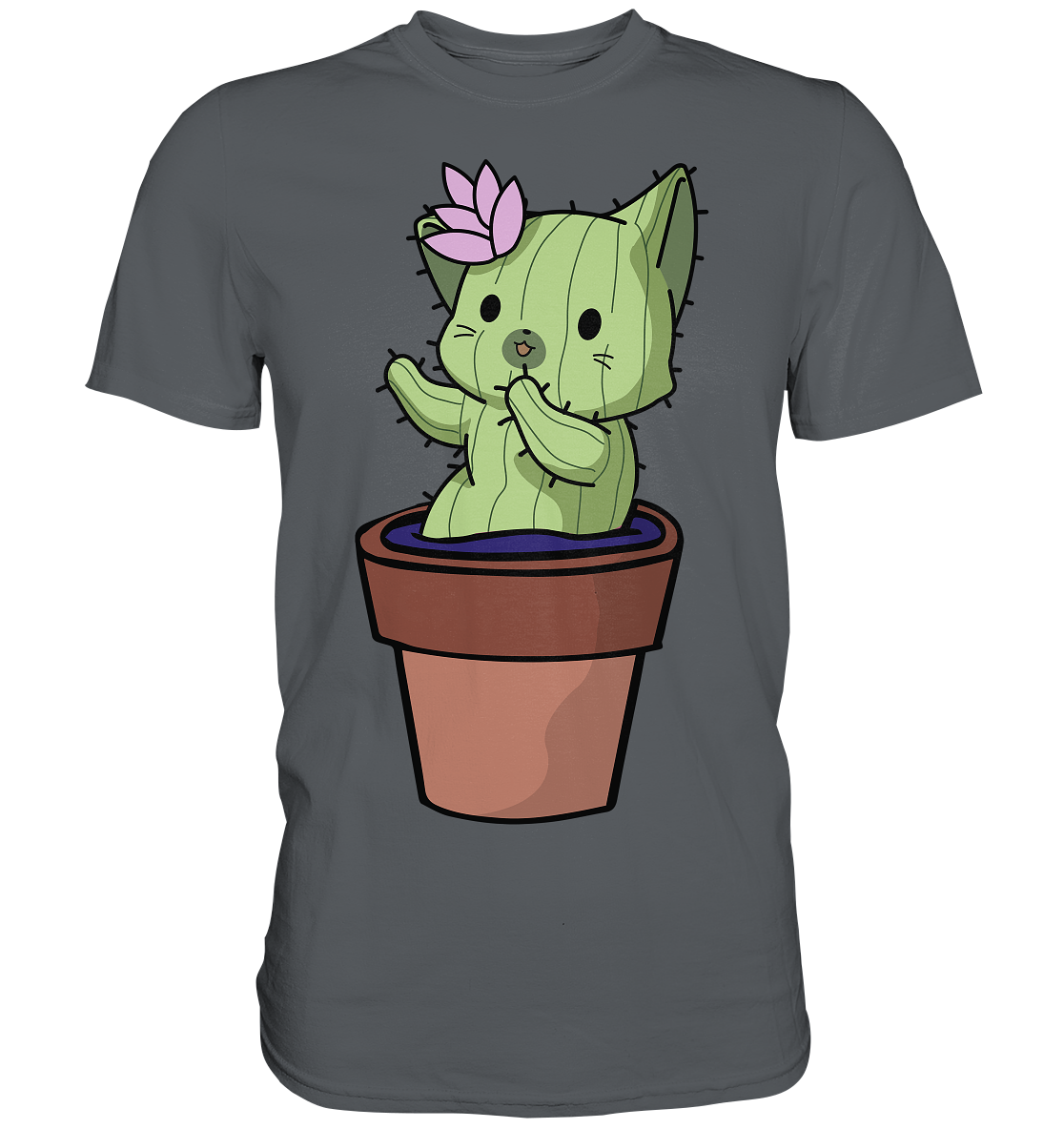 Süßes Kaktus Katzen T-Shirt