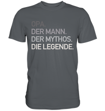 Laden Sie das Bild in den Galerie-Viewer, Opa Mann Mythos Legende T-Shirt Vatertag Geschenkidee
