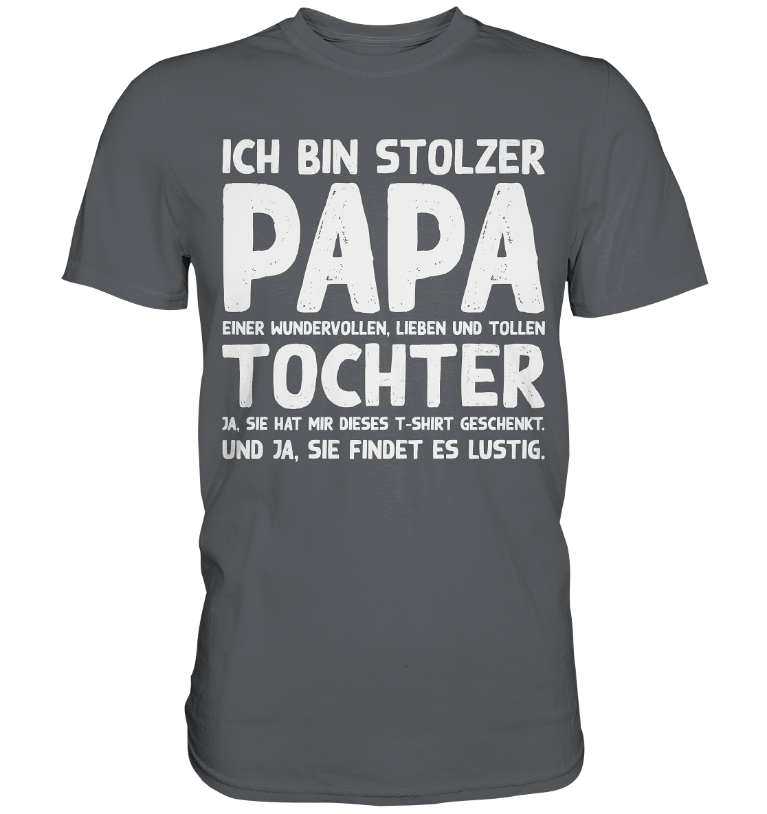 Stolzer Papa einer Tochter Vater Herren Premium Shirt