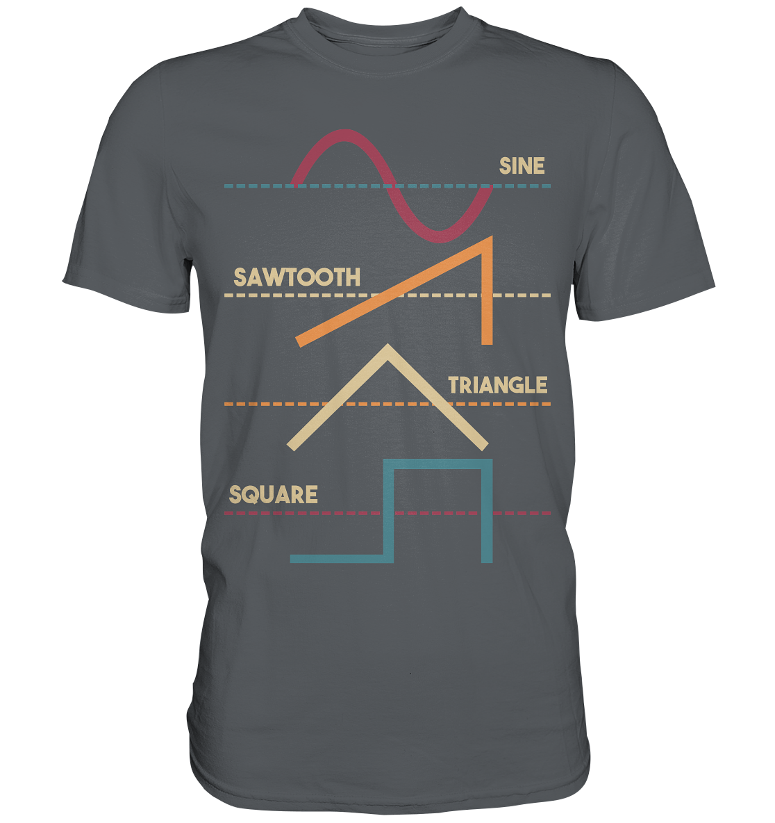 Modularer Synthesizer Analog Wellenform T-Shirt