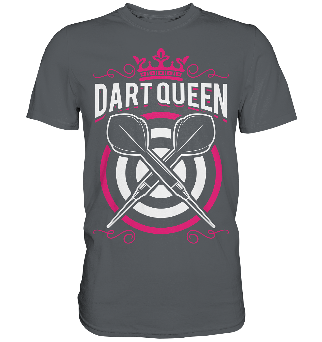 Dart Queen Darts Pfeil Dartscheibe Mädchen T-Shirt
