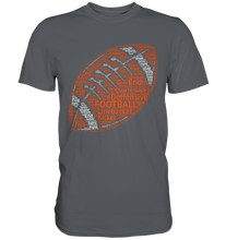 Laden Sie das Bild in den Galerie-Viewer, American Football Wortwolke Linemen Verteidigung T-Shirt
