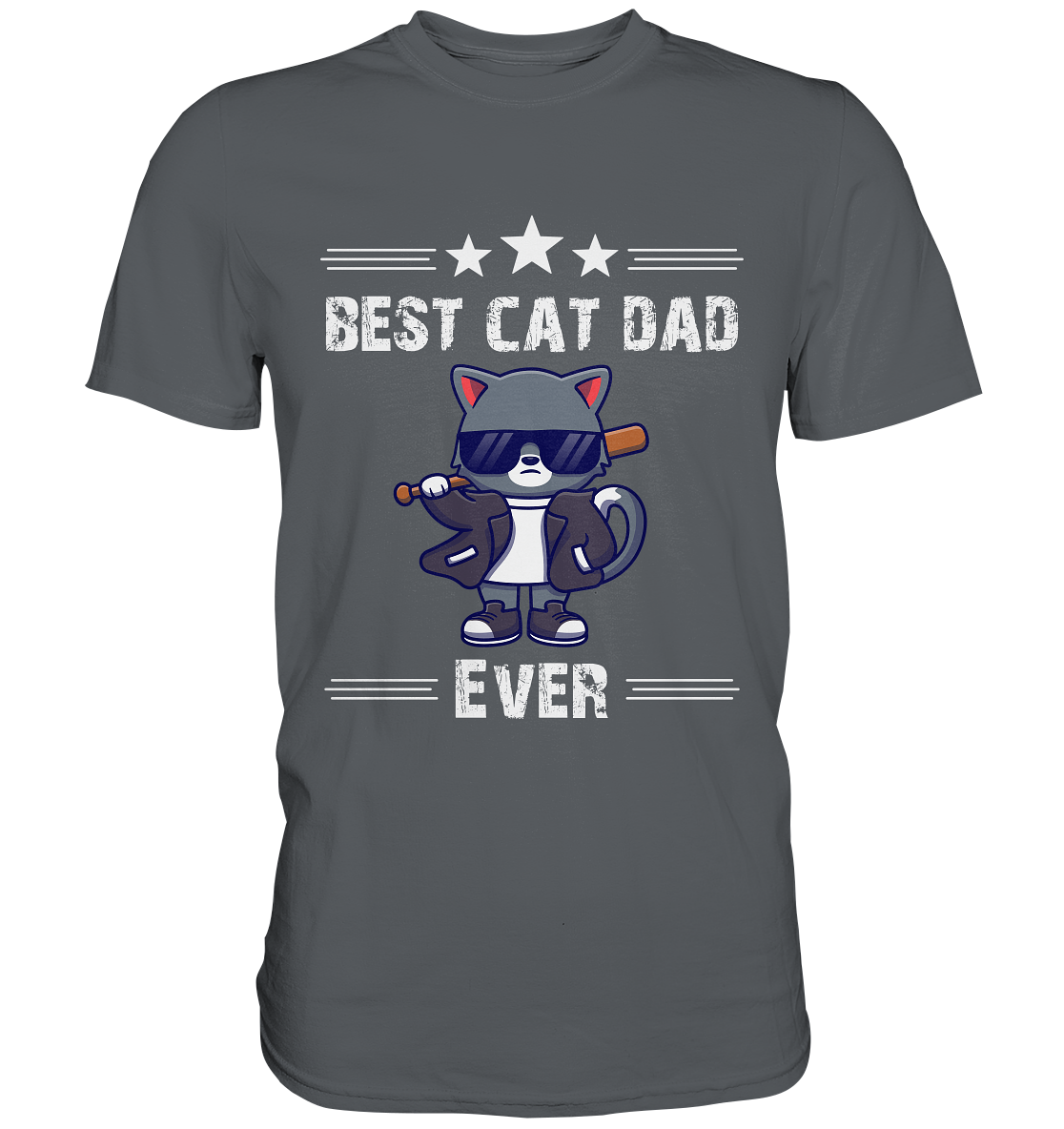 Bester Katzen Vater T-Shirt Lustige Katze Papa
