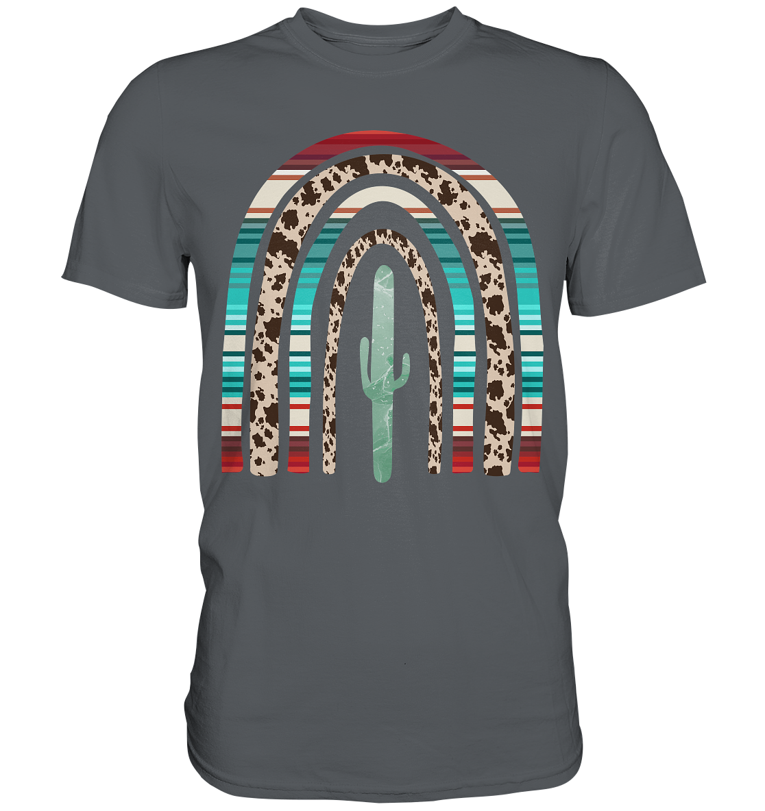 Texas Kaktus Regenbogen T-Shirt