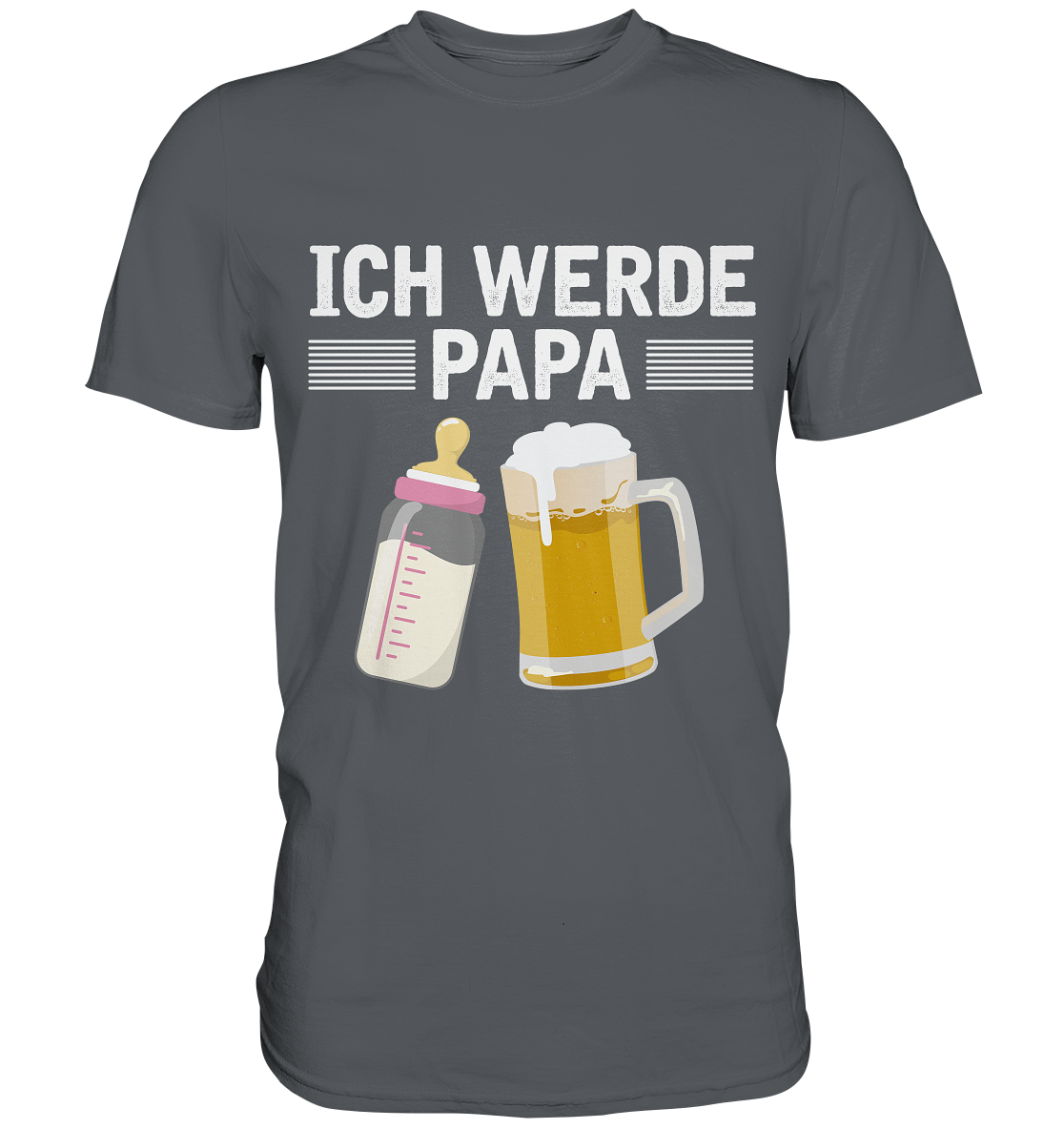 Ich werde Papa Herren Premium T-Shirt