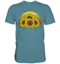 Laden Sie das Bild in den Galerie-Viewer, Retro Sonnenblumen T-Shirt Gärtner Geschenk

