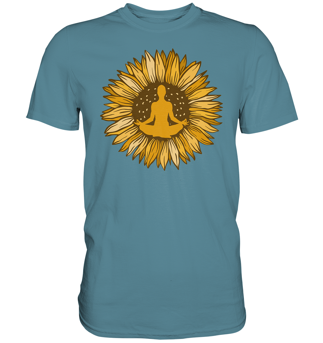 Yoga Sonnenblumen T-Shirt Gärtner Geschenk Garten Meditation