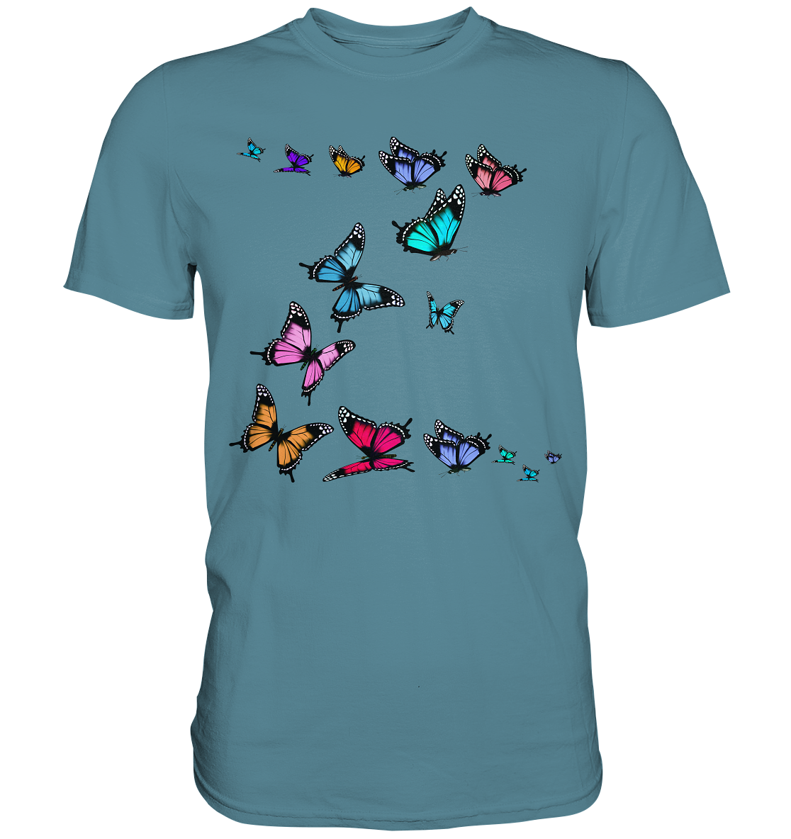 Bunte Schmetterlinge T-Shirt