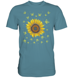 Sonnenblumen Schmetterling Motiv Gärtner Geschenk Garten T-Shirt