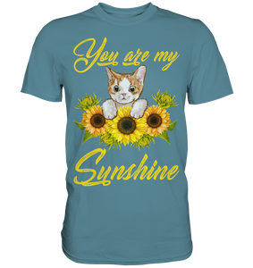 Katze Sonnenblumen T-Shirt Gärtner Geschenk