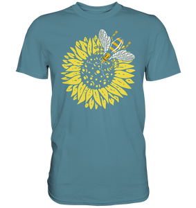 Biene Sonnenblumen T-Shirt Gärtner Imker Geschenk Garten