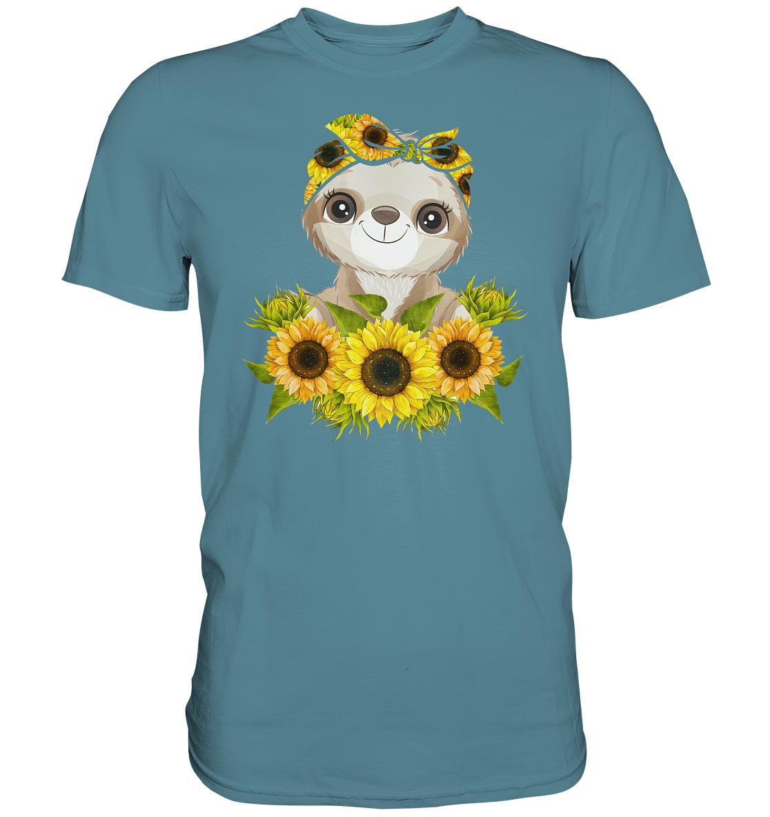 Faultier Sonnenblumen T-Shirt Garten Motiv Gärtner Geschenk