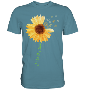 Peace Symbol Sonnenblumen T-Shirt Gärtner Geschenk