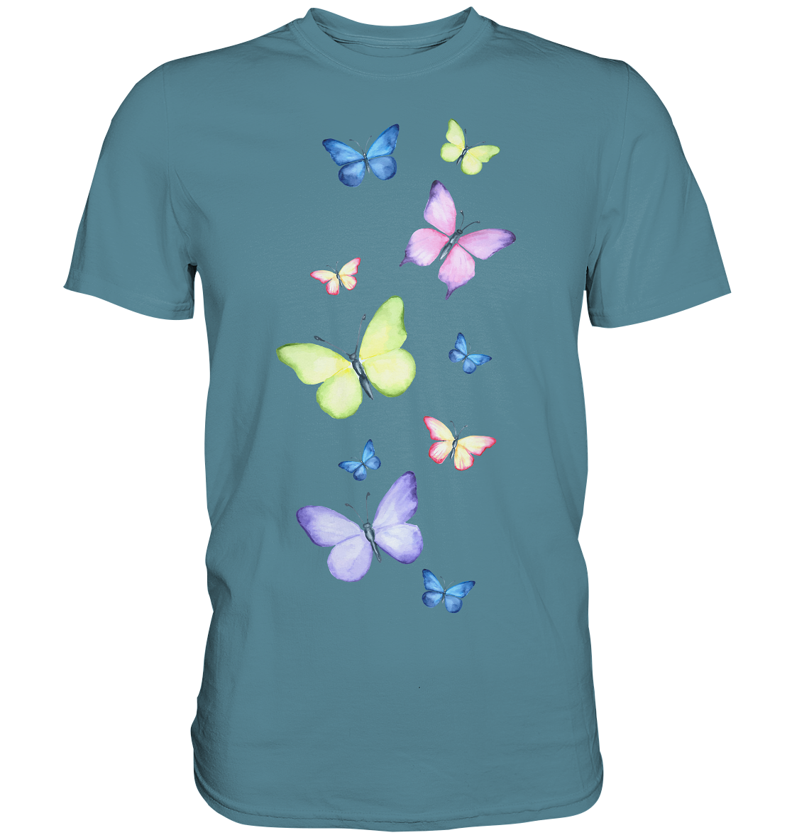 Bunte Schmetterlinge T-Shirt Schmetterling