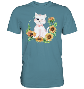 Katze Sonnenblumen Shirt Gärtner Kätzchen Garten Geschenk