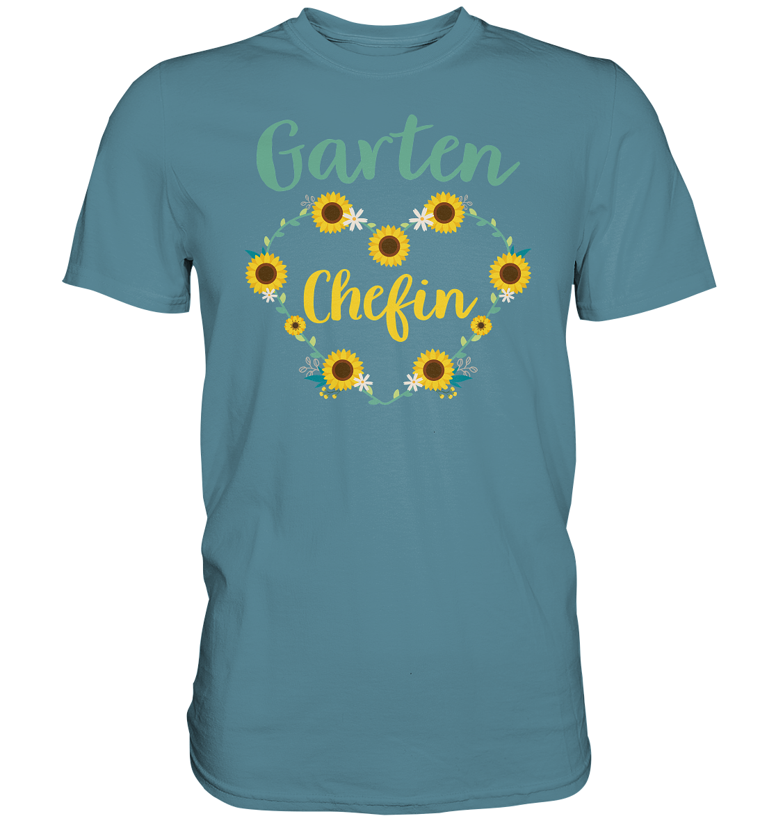 Garten Chefin T-Shirt Sonnenblumen Garten Motiv Gärtner Geschenk