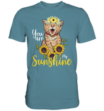 Laden Sie das Bild in den Galerie-Viewer, Katzenliebhaber Sonnenblumen Shirt Gärtner Katzen Geschenk Garten
