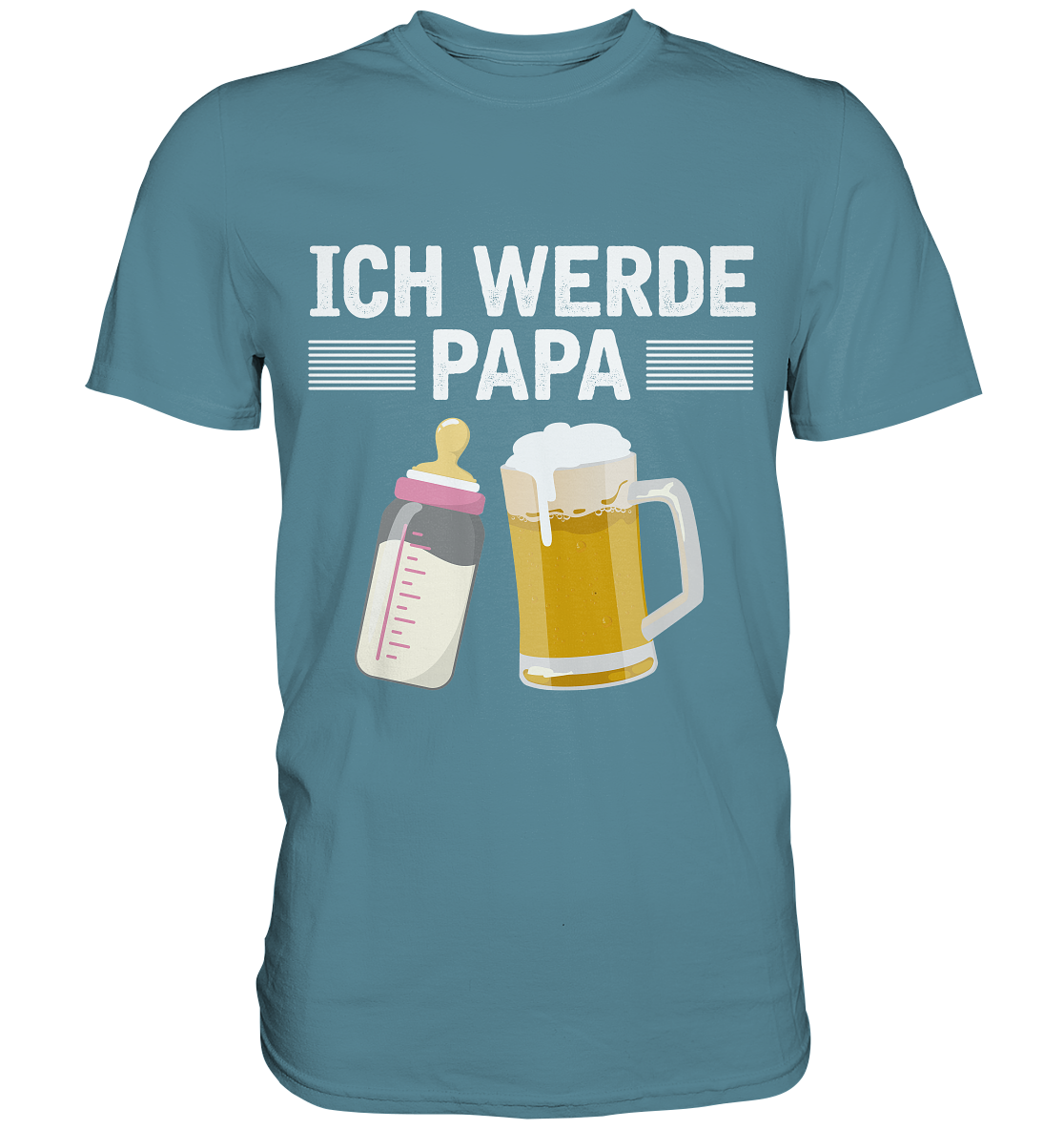 Ich werde Papa Herren Premium T-Shirt