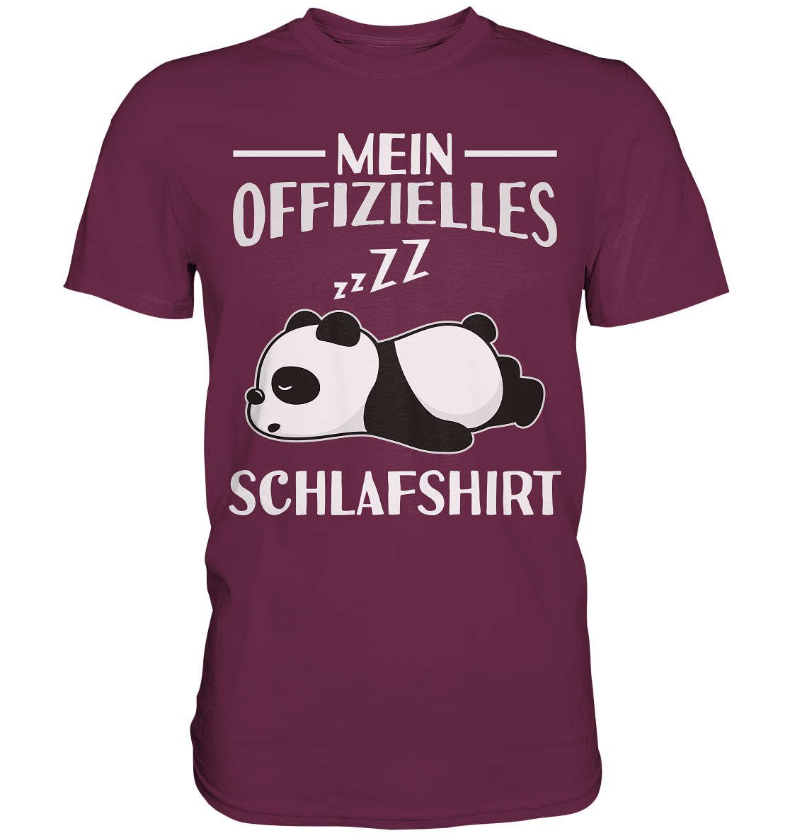 Offizielles Schlafshirt Nachthemd Schlafanzug Pyjama Panda T-Shirt