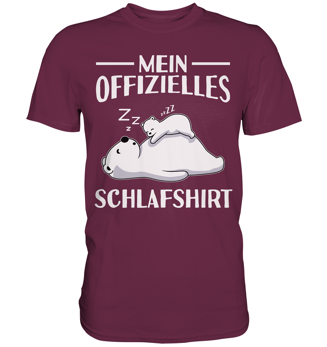 Offizielles Schlafshirt Nachthemd Schlafanzug Pyjama Eisbären T-Shirt