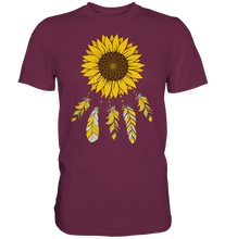 Laden Sie das Bild in den Galerie-Viewer, Traumfänger Sonnenblumen T-Shirt Garten Motiv Gärtner Geschenk
