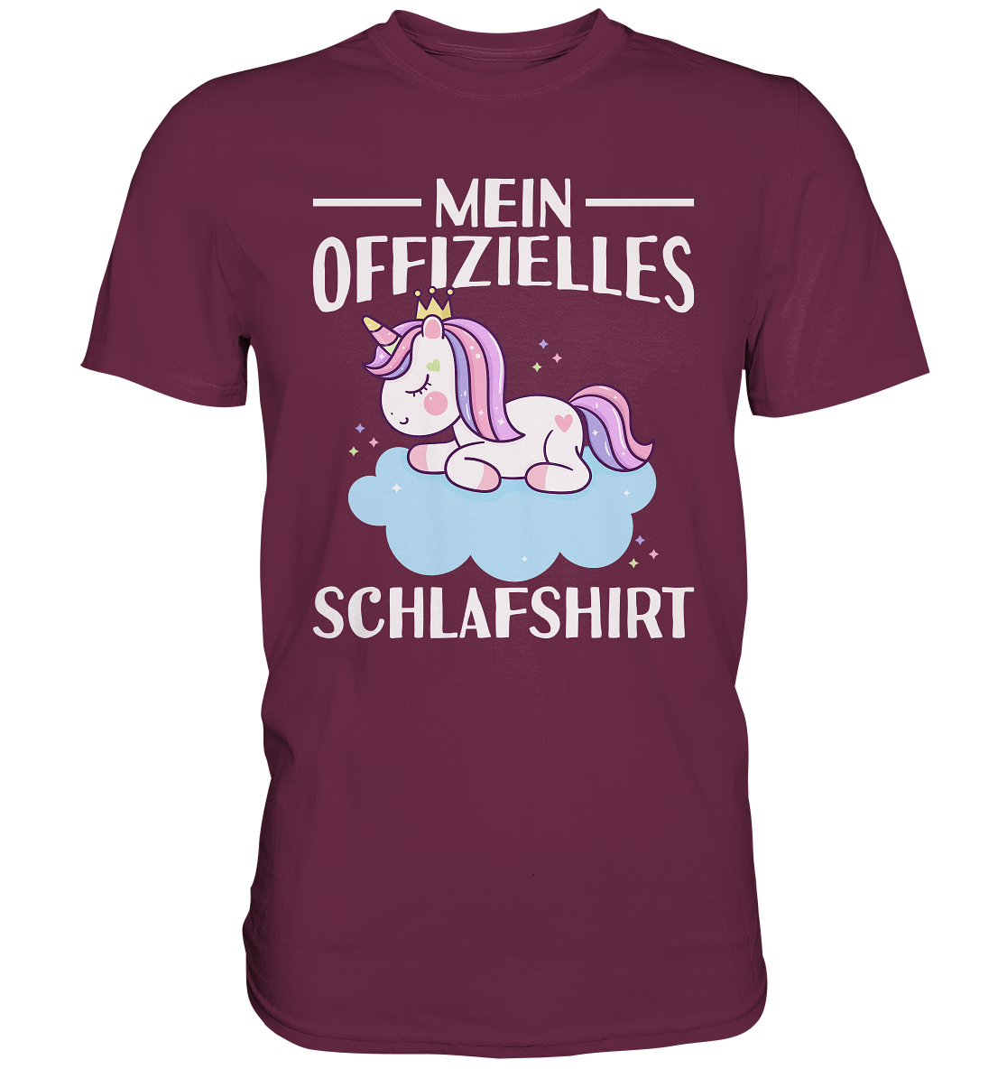 Offizielles Schlafshirt Nachthemd Schlafanzug Pyjama Einhorn T-Shirt