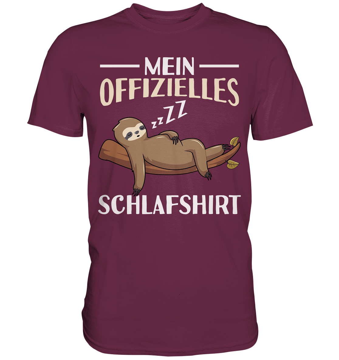 Offizielles Schlafshirt Nachthemd Schlafanzug Pyjama Faultier T-Shirt