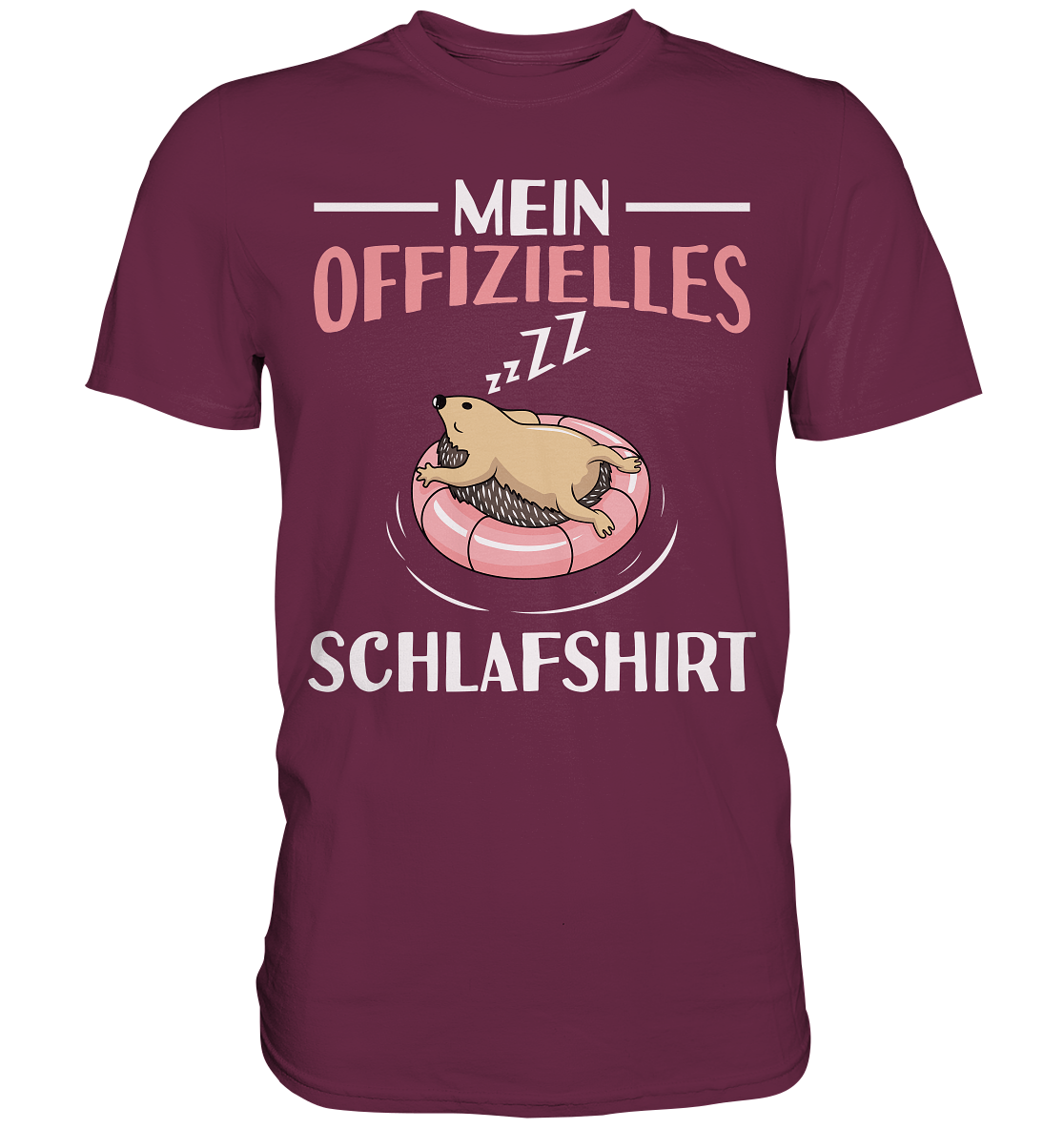 Offizielles Schlafshirt Nachthemd Schlafanzug Pyjama Igel T-Shirt