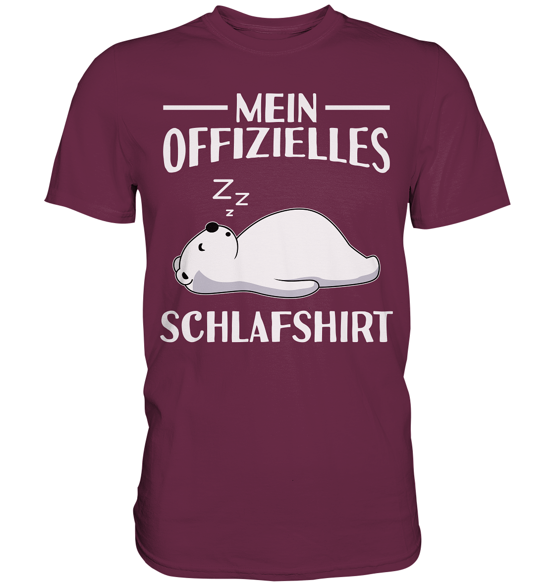 Offizielles Schlafshirt Nachthemd Schlafanzug Pyjama Eisbär T-Shirt