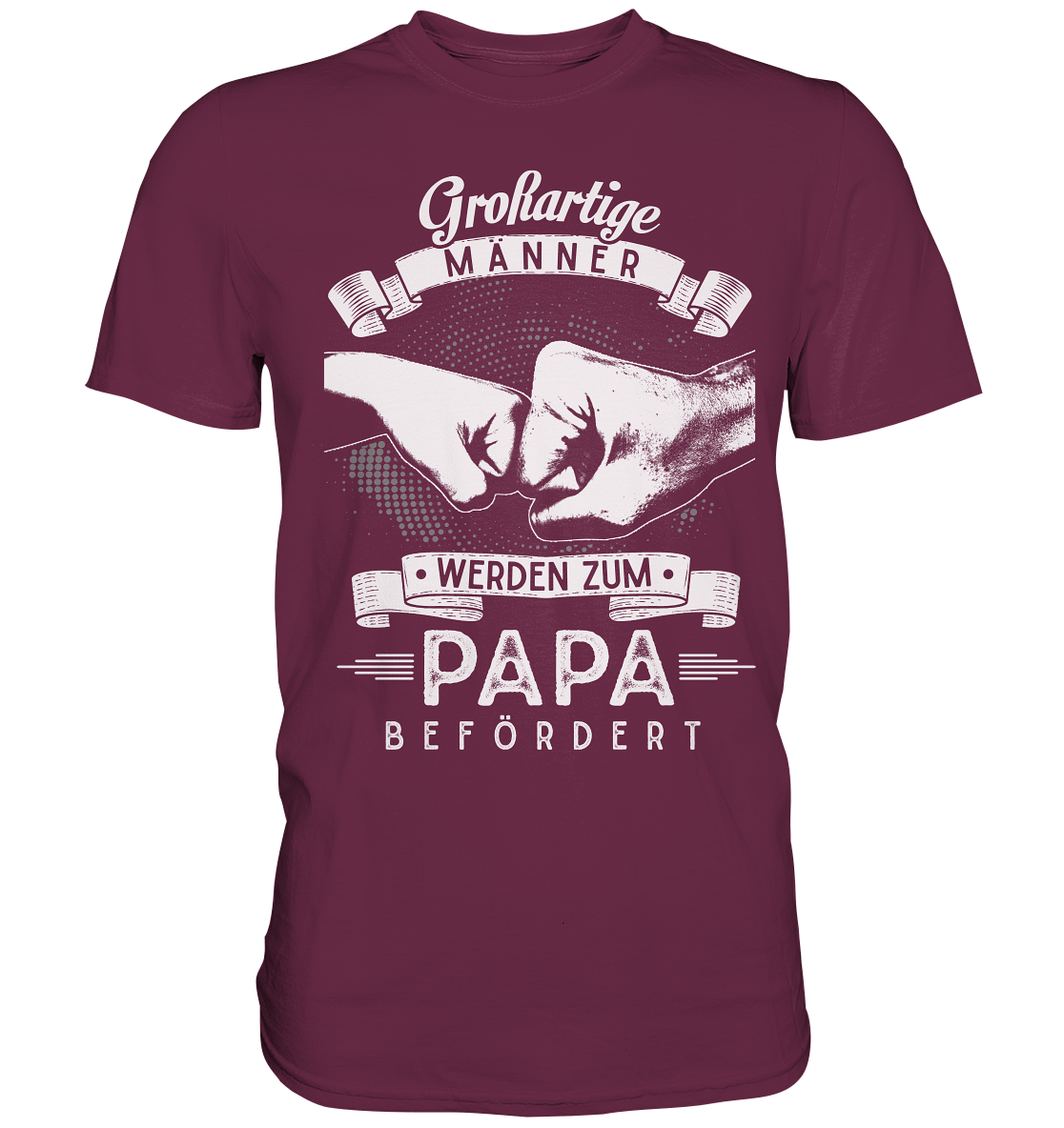 Großartige Männer werden zum Papa befördert T-Shirt