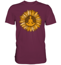 Laden Sie das Bild in den Galerie-Viewer, Yoga Sonnenblumen T-Shirt Gärtner Geschenk Garten Meditation
