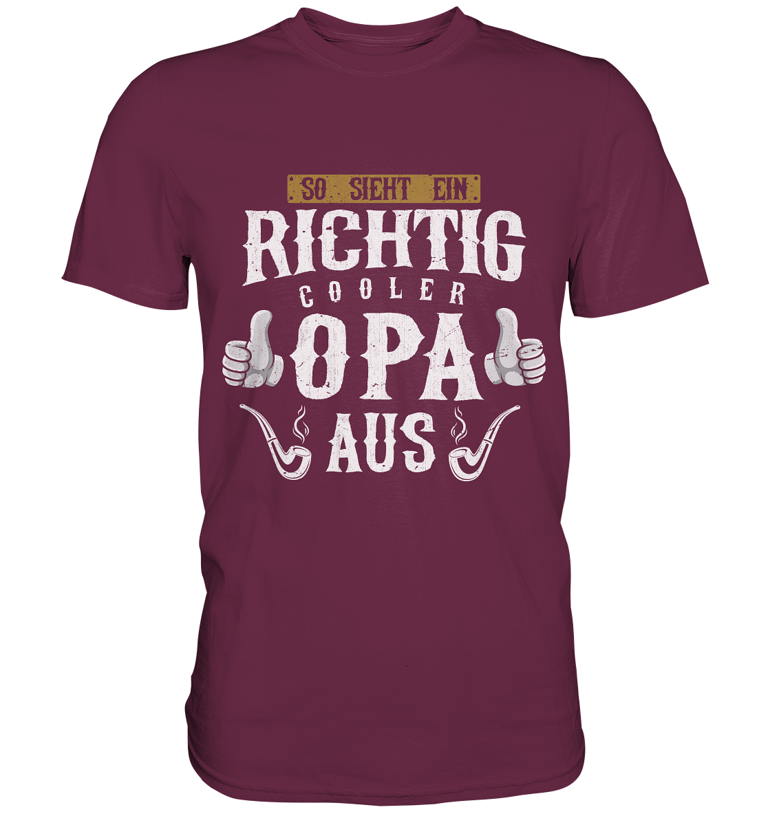 Richtig cooler Opa Herren Premium T-Shirt