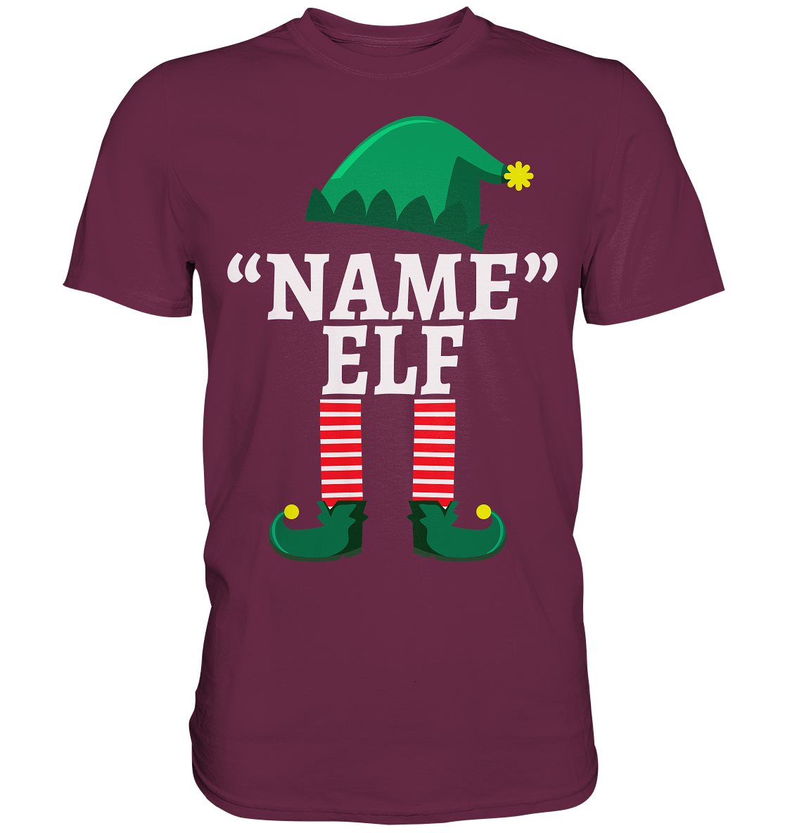 Elf Personalisiertes Weihnachtsoutfit Familie Weihnachten Weihnachtself T-Shirt