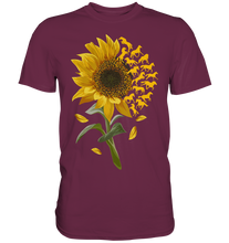 Laden Sie das Bild in den Galerie-Viewer, Pferde Sonnenblumen T-Shirt Gärtner Reiter Geschenk Garten
