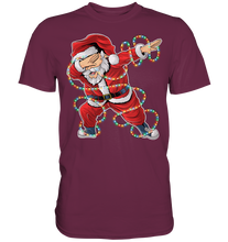 Laden Sie das Bild in den Galerie-Viewer, Dabbing Santa Lichterkette Weihnachtsmann T-Shirt
