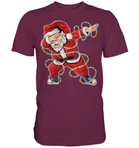 Dabbing Santa Lichterkette Weihnachtsmann T-Shirt