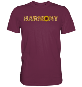 Harmony Sonnenblumen T-Shirt Harmonie Garten Motiv Gärtner Geschenk