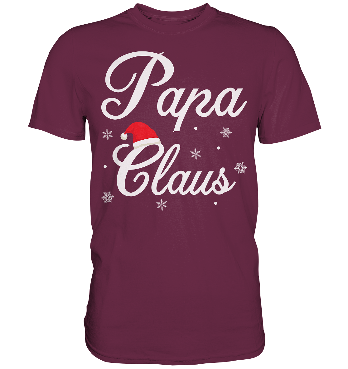 Papa Claus Familie Weihnachtsoutfit Xmas Weihnachten Weihnachtsmann Vater T-Shirt