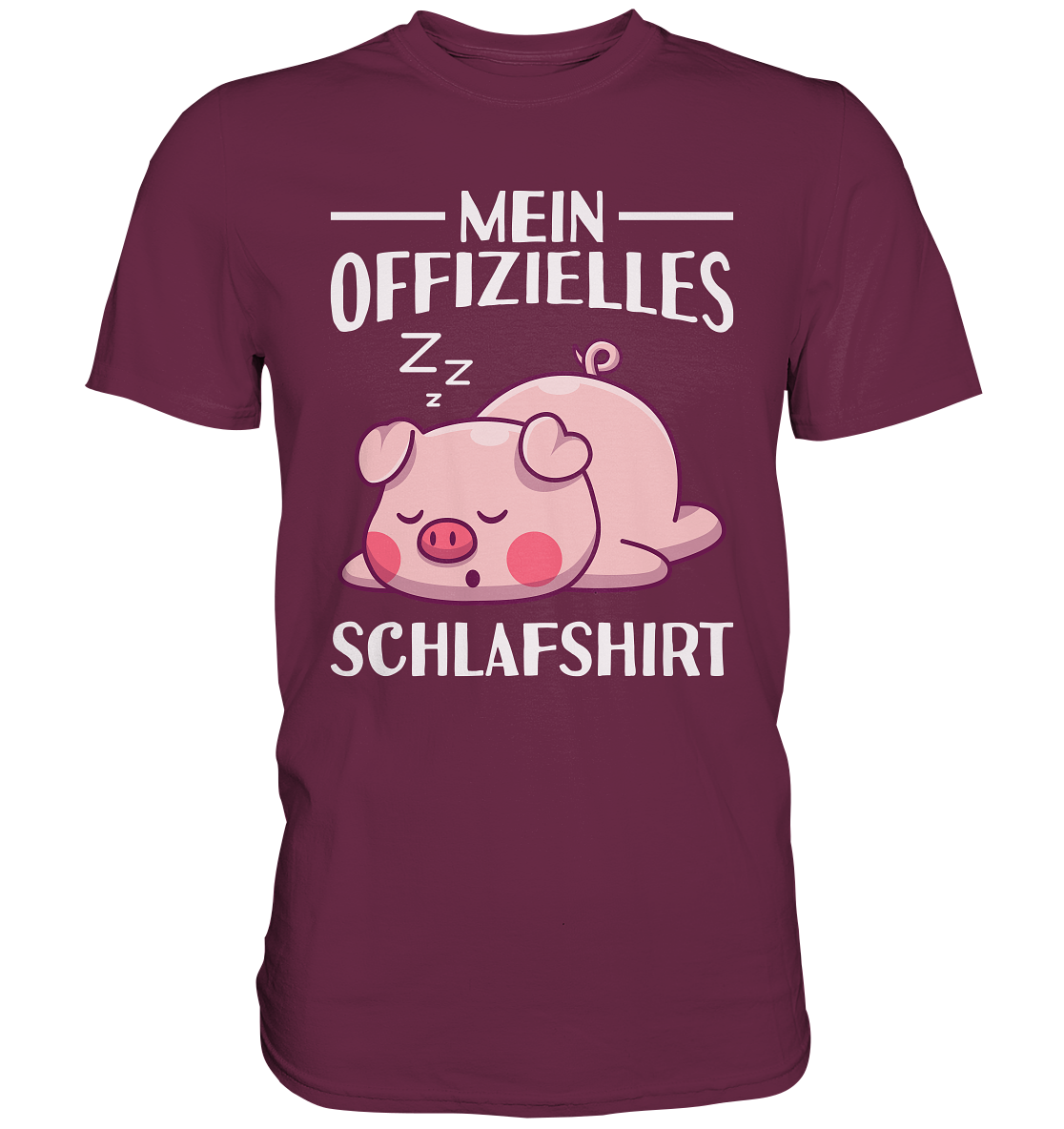 Offizielles Schlafshirt Nachthemd Schlafanzug Pyjama Schweinchen T-Shirt