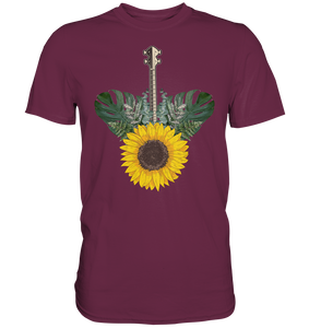 Ukulele Sonnenblumen T-Shirt Garten Hawaii Motiv Gärtner Geschenk