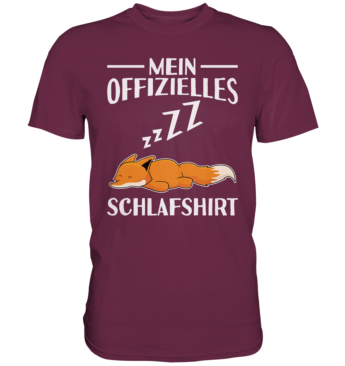 Offizielles Schlafshirt Nachthemd Schlafanzug Pyjama Fuchs T-Shirt