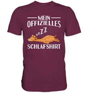 Offizielles Schlafshirt Nachthemd Schlafanzug Pyjama Giraffe T-Shirt