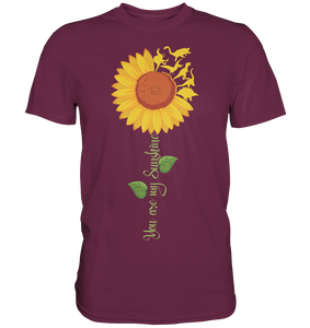 Dino Sonnenblumen T-Shirt Garten Dinosaurier Motiv Gärtner Geschenk