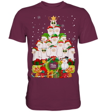 Laden Sie das Bild in den Galerie-Viewer, Weihnachten Lamas Weihnachtsbaum Lama Weihnachtsoutfit T-Shirt
