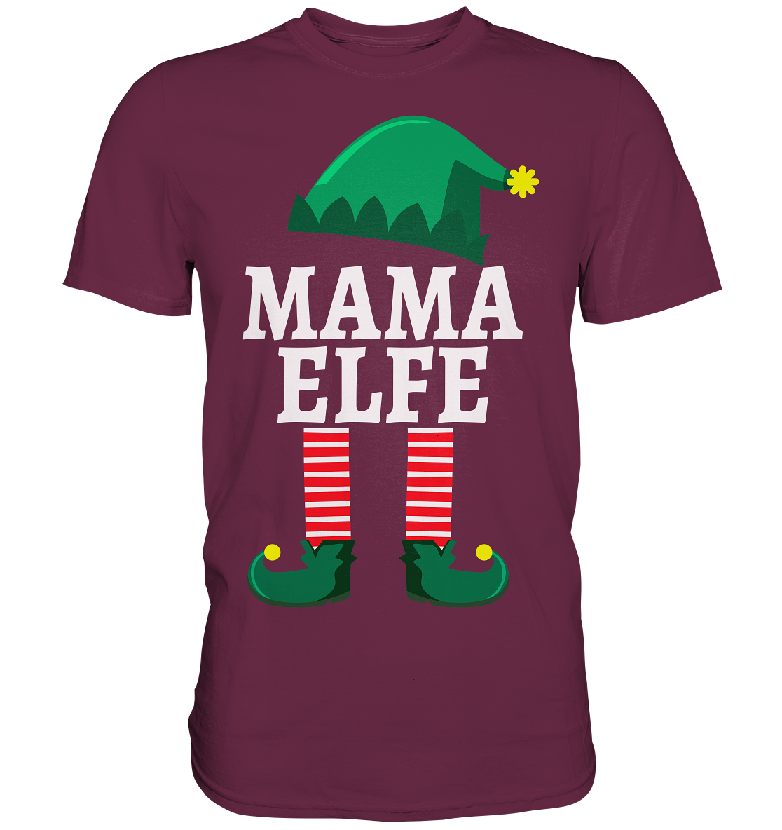 Mama Elfe Familie Weihnachten Mutter Weihnachtself T-Shirt