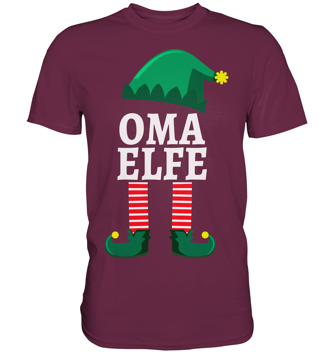 Oma Elfe Familie Weihnachten Großmutter Weihnachtself T-Shirt