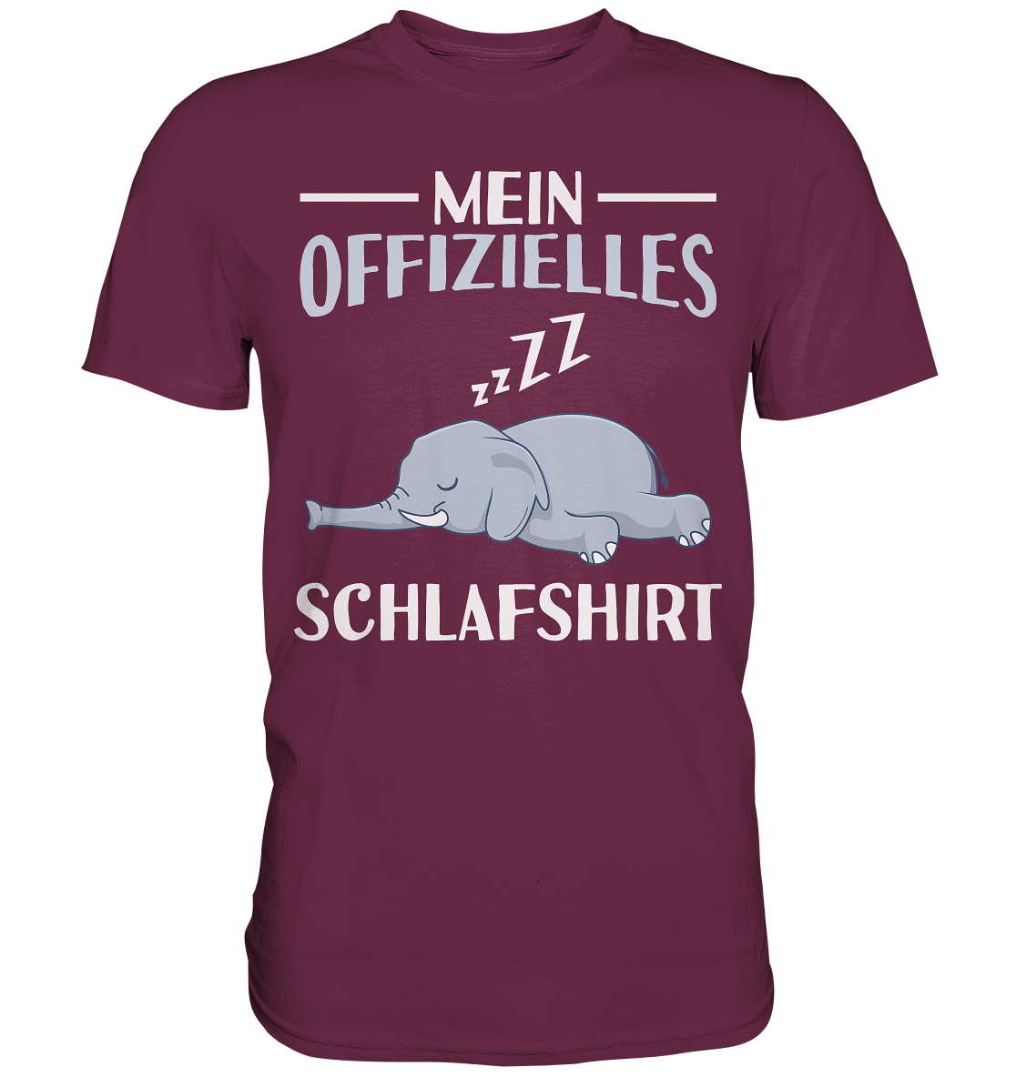 Offizielles Schlafshirt Nachthemd Schlafanzug Pyjama Elefant T-Shirt
