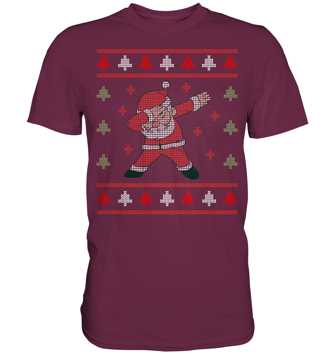 Dabbing Weihnachtsmann Santa Weihnachtsoutfit T-Shirt